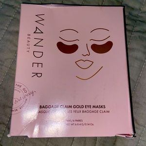 Wander Beauty Baggage Claim Gold Eye Masks